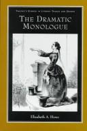 The dramatic monologue by Elisabeth A. Howe