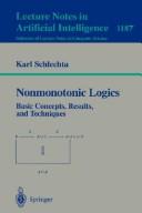 Cover of: Nonmonotonic logics: basic concepts, results, and techniques