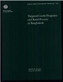Cover of: Targeted credit programs and rural poverty in Bangladesh