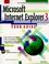 Cover of: Microsoft Internet Explorer 3 tour guide