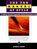 Cover of: The FAQ manual of style