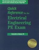 Cover of: Quick reference for the electrical engineering PE exam