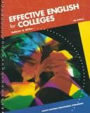 Cover of: Effective English for colleges