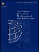 Cover of: New evaluation procedures for a new generation of water-related projects