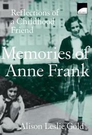 Cover of: Memories of Anne Frank by Alison Gold