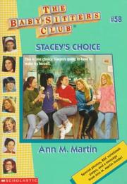 Cover of: Stacey's Choice
