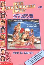 Cover of: Dawn and the We &#9829; Kids Club by Ann M. Martin