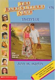 Cover of: Stacey's Lie