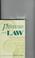 Cover of: Psychology and law