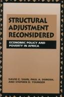 Structural adjustment reconsidered by David E. Sahn