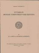 Cover of: Studies in Archaic Corinthian vase painting by Amyx, Darrell A.