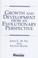 Cover of: Growth and development from an evolutionary perspective