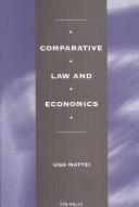 Cover of: Comparative law and economics by Ugo Mattei