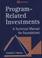 Cover of: Program-related investments