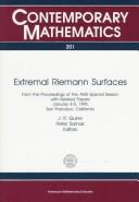 Cover of: Extremal Riemann surfaces