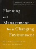 Cover of: Planning and management for a changing environment by Marvin W. Peterson