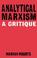 Cover of: Analytical Marxism