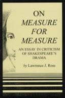 On Measure for measure by Lawrence J. Ross