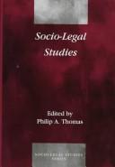Cover of: Socio-legal studies