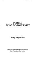 Cover of: People who do not exist