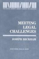 Cover of: Meeting legal challenges