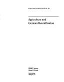 Cover of: Agriculture and German reunification