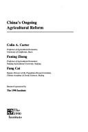 Cover of: China's ongoing agricultural reform