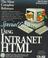 Cover of: Using Intranet HTML