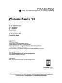 Cover of: Photomechanics '95: 11-14 September 1995, Novosibirsk, Russia