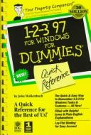Cover of: 1-2-3 97 for Windows for dummies quick reference by John Walkenbach