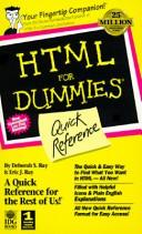 HTML for dummies quick reference by Deborah S. Ray