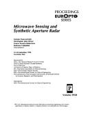 Cover of: Microwave sensing and synthetic aperture radar | 