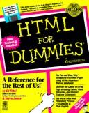 Cover of: HTML for dummies by Ed Tittel
