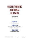 Cover of: Understanding abnormal behavior by David Sue, David Sue