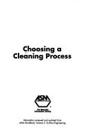 Cover of: Choosing a cleaning process. by 