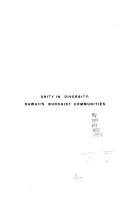 Front cover of Unity in diversity by Unknown