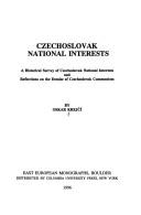 Cover of: Czechoslovak national interests