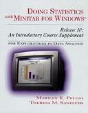 Doing statistics with Minitab for Windows, release 10 by Marilyn K. Pelosi