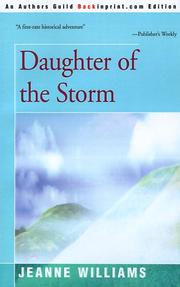 Cover of: Daughter of the Storm by Jeanne Williams