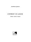 Cover of: L' interdit de langue by Jean-Michel Reynard, Jean-Michel Reynard