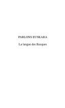 Cover of: Parlons euskara: la langue des basques