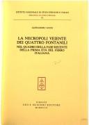 Cover of: La necropoli Veiente dei Quattro Fontanili nel quadro della fase recente della prima età del ferro italiana by Guidi, Alessandro