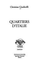 Cover of: Quartiers d'Italie