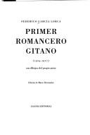 Cover of: Primer romancero gitano (1924-1927) by Federico García Lorca