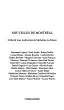 Cover of: Nouvelles de Montréal by collectif sous la direction de Micheline La France ; Emmanuel Aquin ... [et al.].