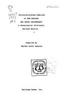 Cover of: Wilcox/Wilcoxson families of New England and their descendants: a genealogical dictionary