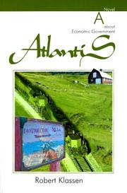 Cover of: Atlantis: A Novel About Economic Government