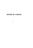 Cover of: Histoire de l'Ukraine by A. Z͡Hukovsʹkyĭ