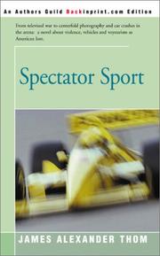Cover of: Spectator Sport