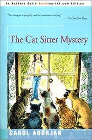 The cat sitter mystery by Carol Madden Adorjan